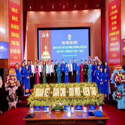 TỔ CHỨC THÀNH CÔNG ĐẠI HỘI ĐẠI BIỂU ĐOÀN TNCS HỒ CHÍ MINH PHƯỜNG KIẾN AN LẦN THỨ I, NHIỆM KỲ 2025 - 2030