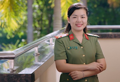 Nữ thủ lĩnh Đoàn nhiệt huyết trong màu áo Công an nhân dân