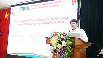 Cán bộ Đoàn tham gia Hội nghị học tập chuyên đề về học tập và làm theo tư tưởng, đạo đức, phong cách Hồ Chí Minh năm 2023