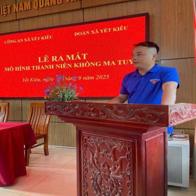 Công an xã Yết Kiêu phối hợp với Đoàn thanh niên xã ra mắt mô hình 