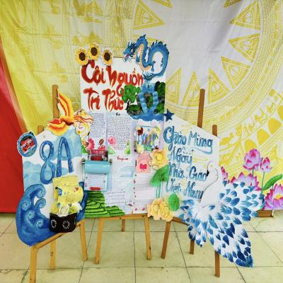  HOẠT ĐỘNG BÁO TƯỜNG CHÀO MỪNG NGÀY NHÀ GIÁO VIỆT NAM 20/11 CỦA TRƯỜNG THCS QUẢNG NGHIỆP 