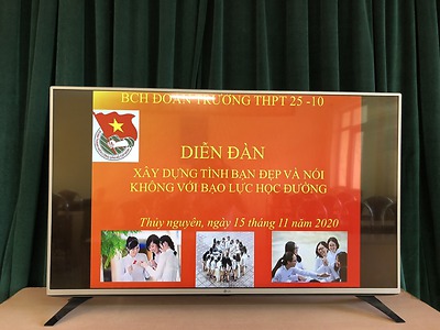 THPT 25/10: Diễn đàn xây dựng tình bạn đẹp - Nói không với bạo lực học đường