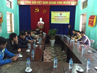 Giao lưu cầu lông Khối Đoàn trường THPT-Trung tâm GDNN&GDTX, năm học 2016-2017