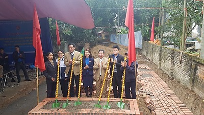 KHỞI CÔNG XÂY DỰNG NHÀ HOA PHƯỢNG ĐỎ, NĂM HỌC 2017-2018