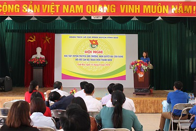 Hội nghị Học tập, quán triệt về các nghị quyết, chủ trương của Đảng; nghị quyết, kết luận, chương trình của Đoàn cho cán bộ, đoàn viên thanh  niên..