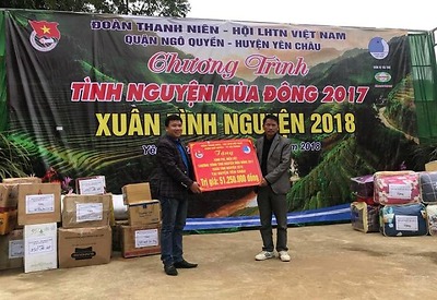 Công trình thanh niên “Đông ấm cho em” tại tỉnh Sơn La