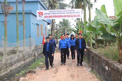 Khởi công công trình thanh niên: Tuyến Đường Giao Thông Nội Đồng Tại xã Ngũ Lão, huyện Thuỷ Nguyên