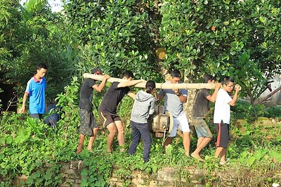 công trình thanh niên Đoàn viên Sinh viên HPU tham gia an xinh xã hội 