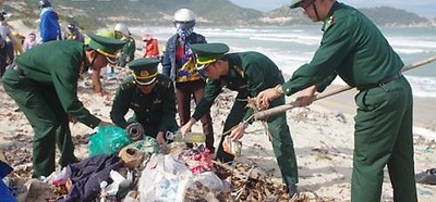 Công trình: Đoàn thanh niên BĐBP thành phố Hải Phòng chung tay làm sạch biển