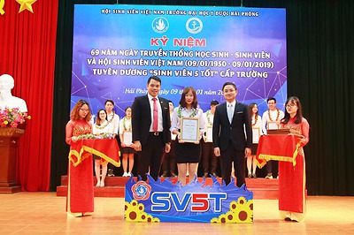 GƯƠNG MẶT SINH VIÊN 5 TỐT TIÊU BIỂU TRƯỜNG ĐẠI HỌC Y DƯỢC HẢI PHÒNG