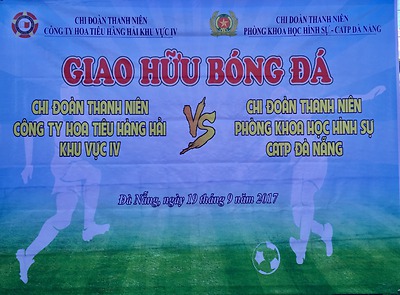 Chi đoàn Công ty Hoa tiêu hàng hải khu vực IV tổ chức Giao hữu bóng đá năm 2017.