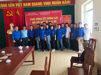 Đoàn thanh niên Tổng công ty Bảo đảm an toàn hàng hải miền Bắc phát động Tết trồng cây đời đời nhớ ơn Bác Hồ