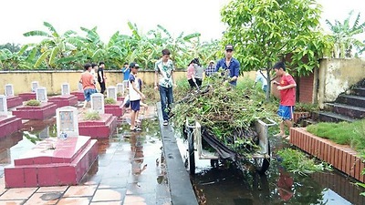 Ngày Chủ nhật xanh toàn quốc lần thứ 6 (ngày 22/7/2018), tuổi trẻ thành phố tri ân các Anh hùng liệt sĩ.