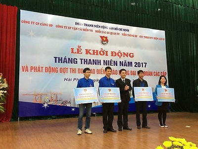 Lễ Khởi động Tháng Thanh niên năm 2017 phát động đợt thi đua cao điểm chào mừng Đại hội Đoàn các cấp và Ngày hội Tình nguyện hồng năm 2017