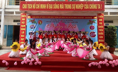 Trường THCS Nam Sơn tổ chức điểm Ngày hội Thiếu nhi vui khỏe – Tiến bước lên đoàn