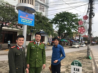 Đoàn TN thị trấn An Dương duy trì hiệu quả mô hình Tuyến đường văn minh do thanh niên quản lý