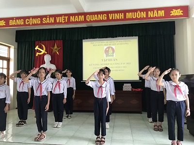 Lớp tập huấn kỹ năng, nghiệp vụ công tác Đội cho đội ngũ cán bộ Chỉ huy Đội, phụ trách sao huyện An Dương