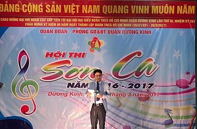 QUẬN ĐOÀN DƯƠNG KINH: HỘI THI SƠN CA NĂM HỌC 2016 - 2017