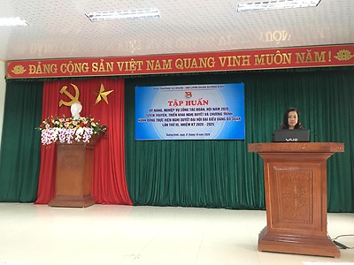 TẬP HUẤN CÔNG TÁC ĐOÀN, HỘI VÀ PHONG TRÀO THANH NIÊN NĂM 2020