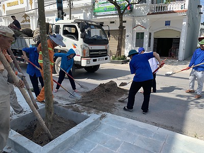 Chiều ngày 29/6 Ban Thường vụ Quận đoàn chỉ đạo Đoàn phường Đông Hải 1 tổ chức 