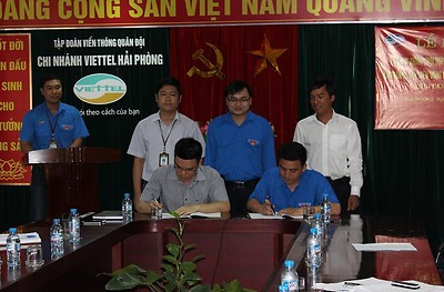 Thành đoàn và Viettel Hải Phòng ký kết chương trình phối hợp