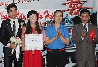 Tổ chức đám cưới văn minh cho đoàn viên thanh niên phường Bắc Sơn, quận Kiến An
