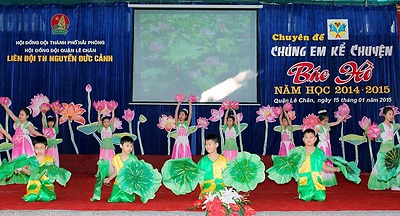 Liên đội Tiểu học Nguyễn Đức Cảnh: Chuyên đề “Chúng em kể chuyện Bác Hồ”