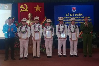 Đoàn thanh niên Cảnh sát PCCC thành phố tổ chức Lễ kỷ niệm 84 năm ngày thành lập Đoàn TNCS Hồ Chí Minh