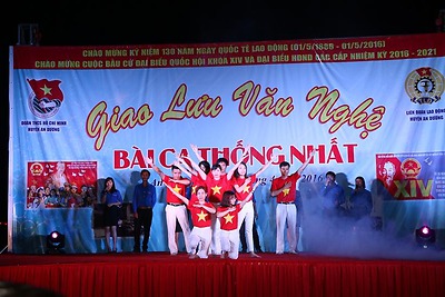 Huyện đoàn An Dương phối hợp tổ chức đêm giao lưu văn nghệ