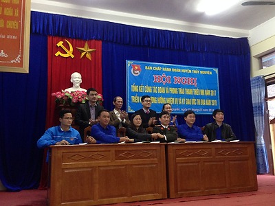 Huyện đoàn Thủy Nguyên: Tổng kết công tác Đoàn và phong trào thanh thiếu nhi năm 2017, triển khai nhiệm vụ công tác và ký giao ước thi đua năm 2018
