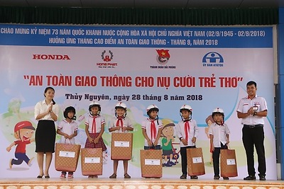 Tập huấn kiến thức an toàn giao thông, kỹ năng lái xe an toàn cho đoàn viên thanh thiếu nhi huyện Thủy Nguyên