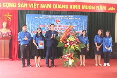 Lễ công bố quyết định thành lập và ra mắt tổ chức Đoàn TNCS Hồ Chí Minh trường TH-THCS-THPT Hàng hải I