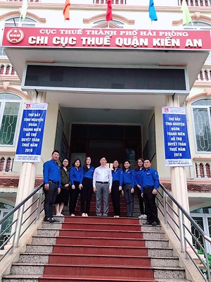 Ngày thứ 7 tình nguyện- Những hoạt động thiết thực của Chi đoàn Chi Cục Thuế quận Kiến An trong Ngày thứ 7 tình nguyện hỗ trợ quyết toán thuế năm 2019