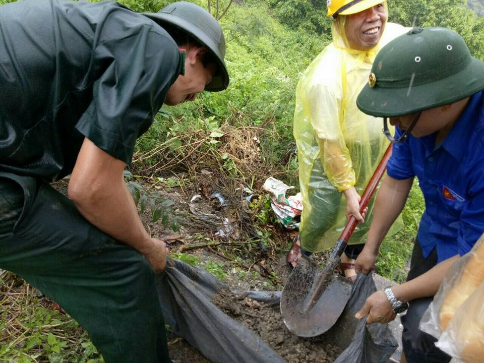 Huyện đoàn Cát Hải phối hợp tổ chức trồng cây phủ xanh đảo đá Long Châu
