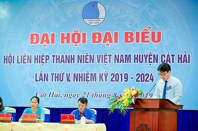 Đại hội đại biểu Hội LHTN Việt Nam huyện Cát Hải lần thứ V, nhiệm kỳ 2019 - 2024