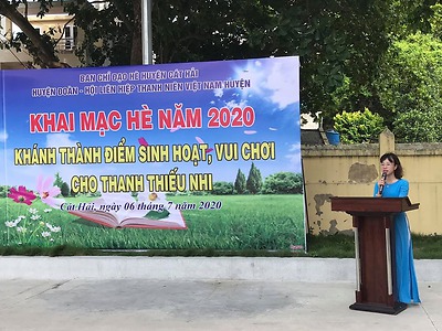 KHAI MẠC HÈ 2020, KHÁNH THÀNH ĐIỂM SINH HOẠT, VUI CHƠI CHO THANH THIẾU NHI 