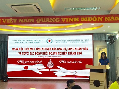 Đoàn Khối Doanh nghiệp hưởng ứng ngày hội hiến máu tình nguyện của cán bộ, công nhân viên và người lao động Khối doanh nghiệp