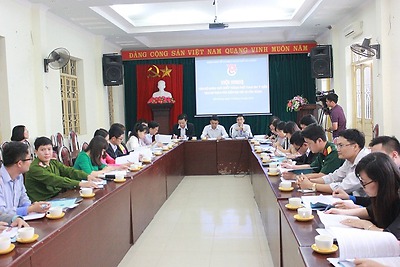 Hội nghị cán bộ Đoàn chủ chốt thành phố tham gia ý kiến vào Dự thảo văn kiện Đại hội XII của Đảng