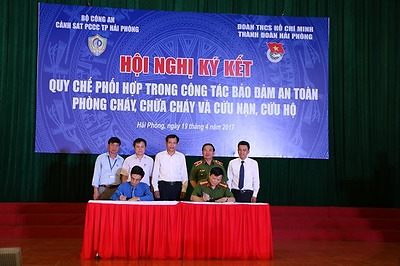 Hội nghị ký kết Quy chế phối hợp trong công tác đảm bảo an toàn phòng cháy, chữa cháy và cứu nạn cứu hộ