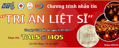 Chương trình nhắn tin “Tri ân liệt sĩ”