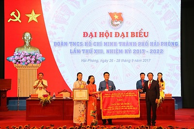 Phiên khai mạc trọng thể Đại hội đại biểu Đoàn TNCS Hồ Chí Minh thành phố Hải Phòng lần thứ XIII, nhiệm kỳ 2017 – 2022.