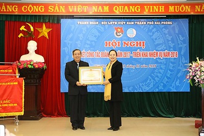 Thành đoàn Hải Phòng: Hội nghị tổng kết công tác Đoàn, Hội và phong trào thanh thiếu nhi năm 2017, triển khai chương trình công tác năm 2018