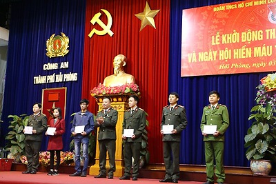 ĐTN Công an thành phố: Lễ khởi động Tháng Thanh niên năm 2018