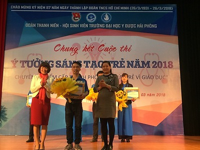 Đại học Y Dược Hải Phòng: Chuyên đề điểm cấp thành phố Cuộc thi “Ý tưởng sáng tạo trẻ” năm 2018