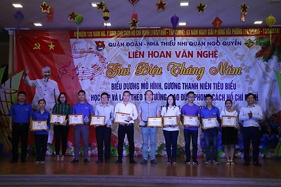 Quận đoàn Ngô Quyền: Liên hoan văn nghệ “Giai điệu tháng 5”; biểu dương mô hình, gương thanh niên tiêu biểu trong học tập và làm theo tư tưởng, đạo đức, phong cách Hồ Chí Minh.