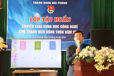 Lớp tập huấn chuyển giao khoa học công nghệ cho thanh niên nông thôn năm 2018