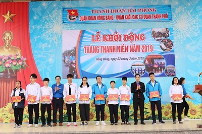 Quận đoàn Hồng Bàng - Đoàn Khối các Cơ quan thành phố phối hợp tổ chức Lễ Khởi động Tháng Thanh niên năm 2019