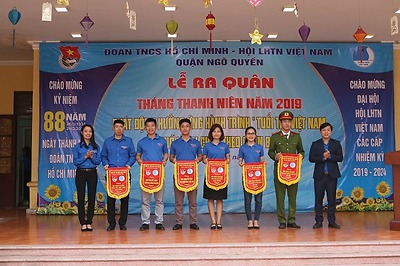 Quận đoàn Ngô Quyền: Lễ ra quân Tháng Thanh niên năm 2019