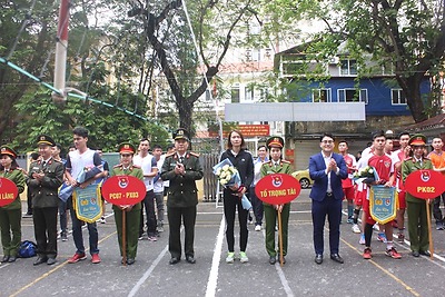 Đoàn Thanh niên Công an thành phố: Khai mạc Giải bóng chuyền năm 2019