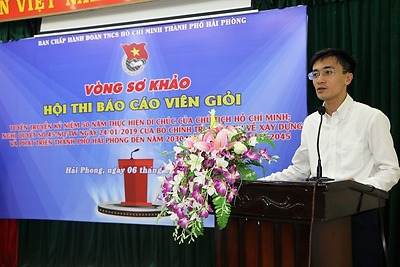 Vòng Sơ khảo Hội thi Báo cáo viên giỏi cấp thành phố năm 2019